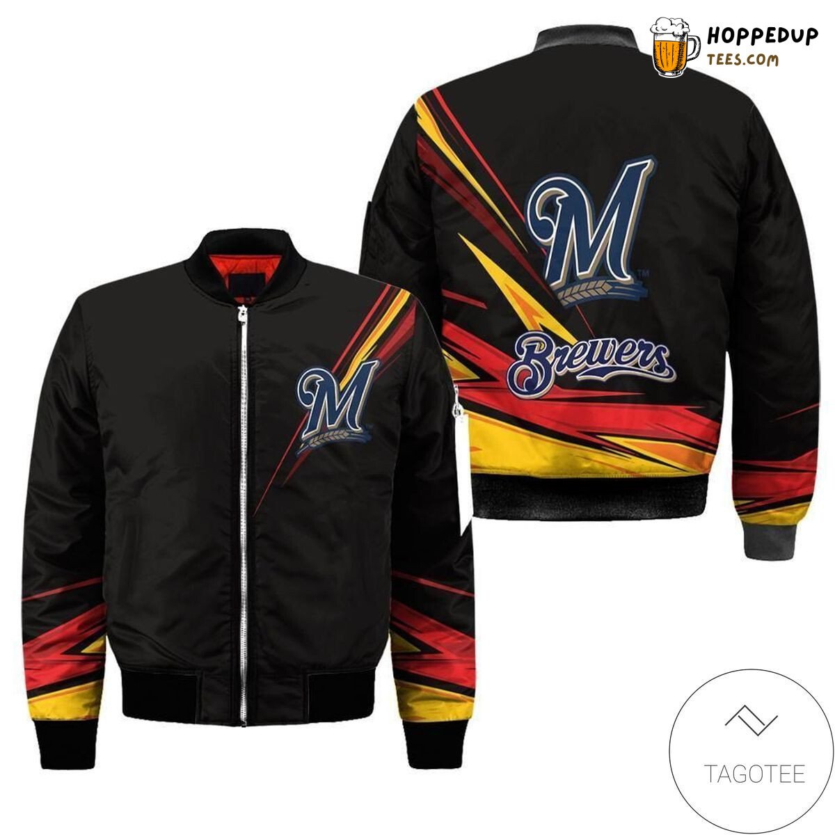 Official Milwaukee Brewers MLB Authentic Bomber Jacket Classic