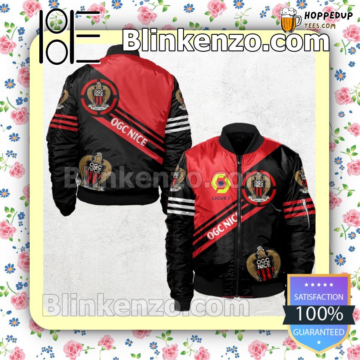 OGC Nice Ligue Football Fan Exclusive Bomber Jacket Edition