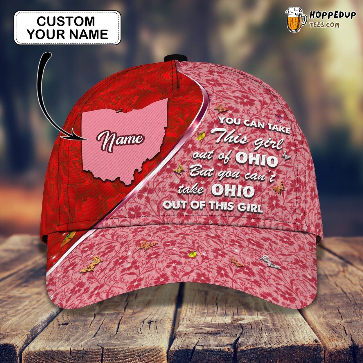 Ohio Girl 3D Classic Cap Personalized Name Unique Elegant Premium Style