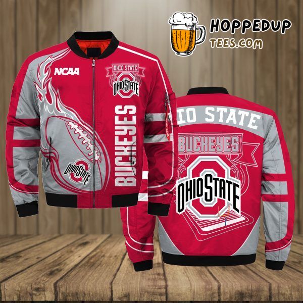 Ohio State Buckeyes 3D Bomber Jacket Refined Premium Design
