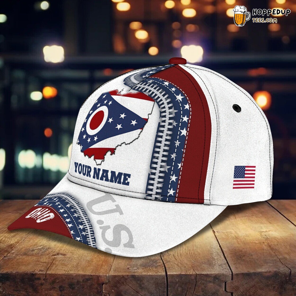Ohio Theme 3D Classic Cap Personalized Name Unique Premium Elegant Styling Ohio Theme 3D Classic Cap Personalized Name Unique Premium Elegant Styling