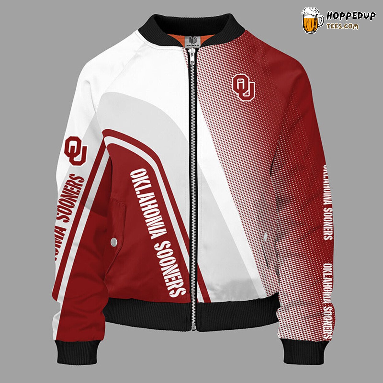 Oklahoma Sooners Classic Red NCAA Bomber Jacket Design
