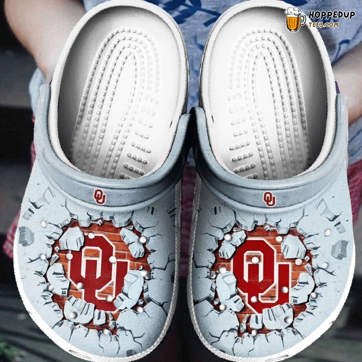 Oklahoma Sooners Tide Inspired Comfortable Sporty Clog Shoes