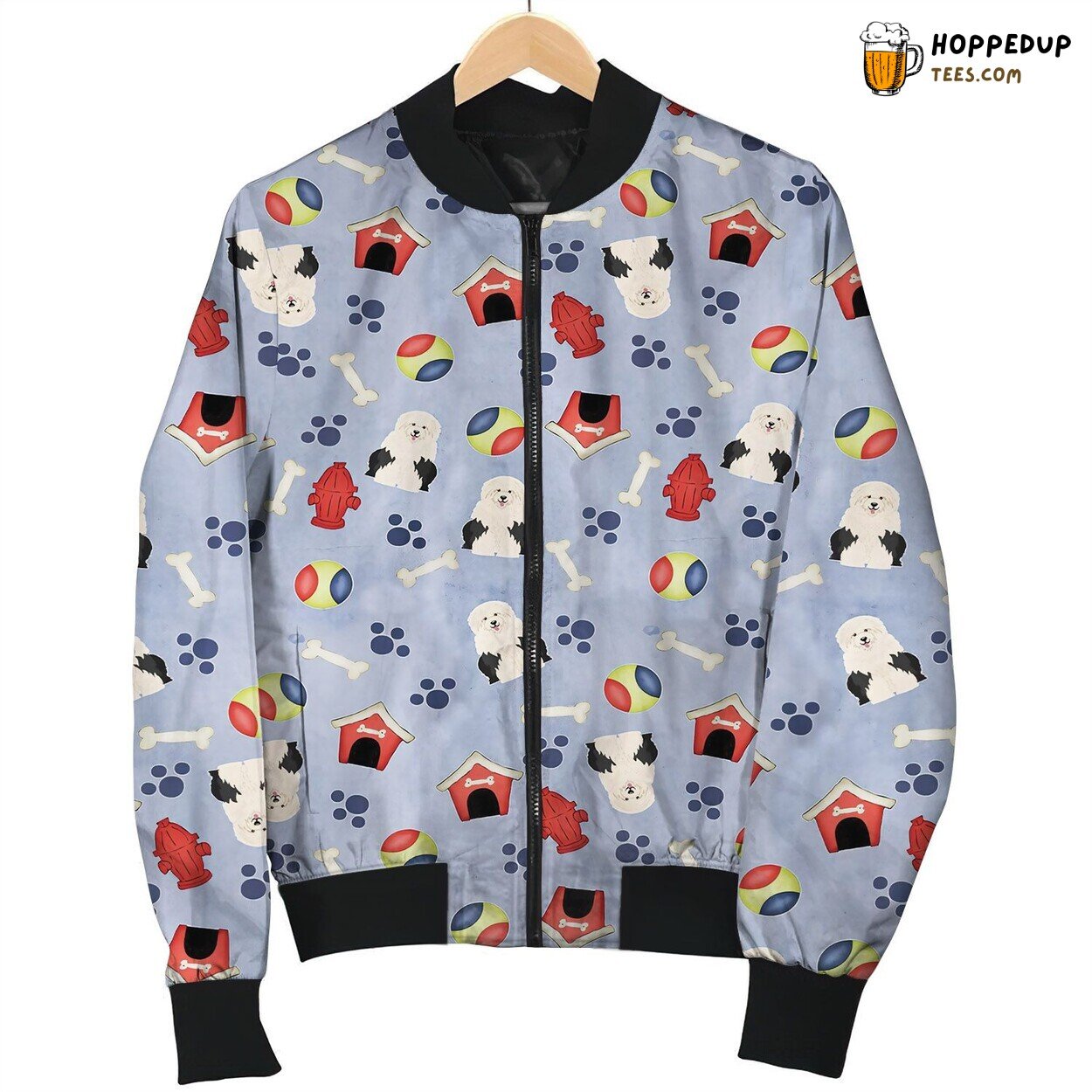 Old English Cute Boy Bomber Jacket