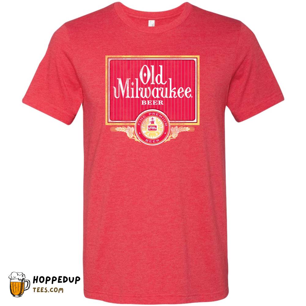 Old Milwaukee Beer Vintage Label Black Tee HU