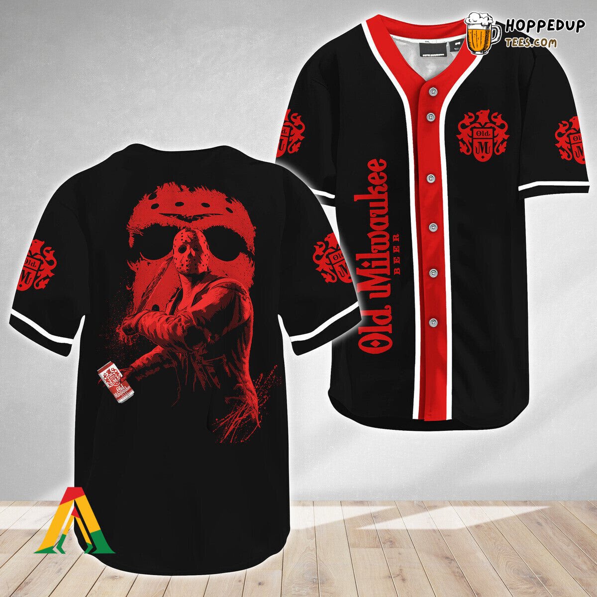 Old Milwaukee Jason Voorhees Friday The 13th Unique Baseball Jersey Look