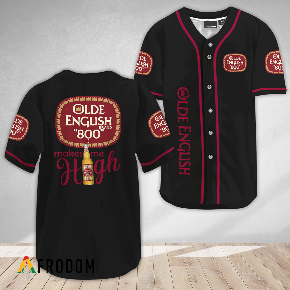 Olde English 800 Beer Make Me High Baseball Jersey HU