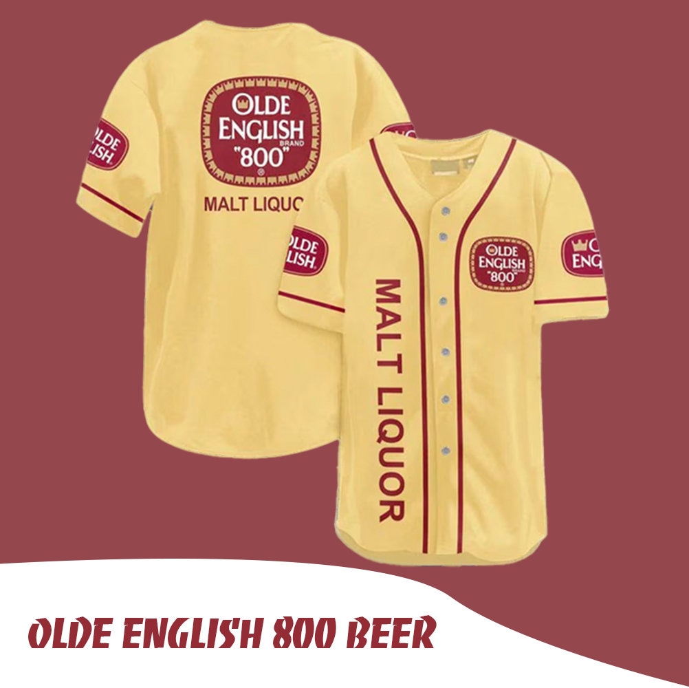 Olde English 800 Beer Sport Fashion Baseball Jersey HU