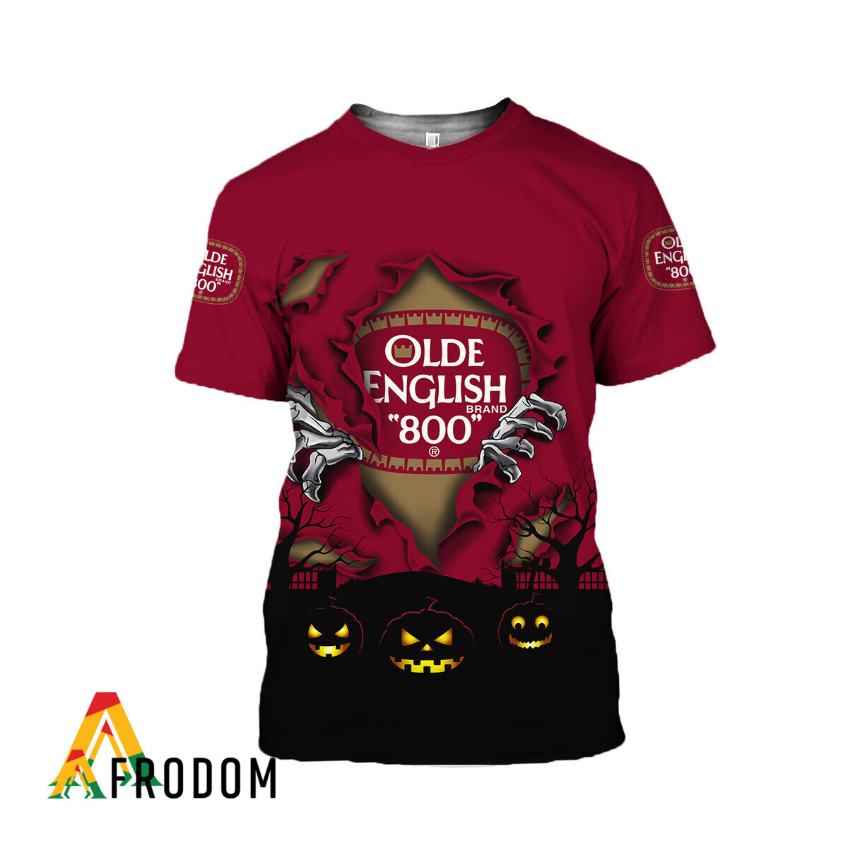 Olde English 800 Scary Halloween Night Tee and Sweatshirt HU