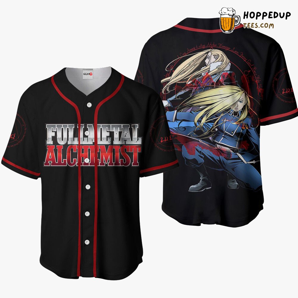 Olivier Mira Armstrong Anime Baseball Jersey Distinctive Unique Design