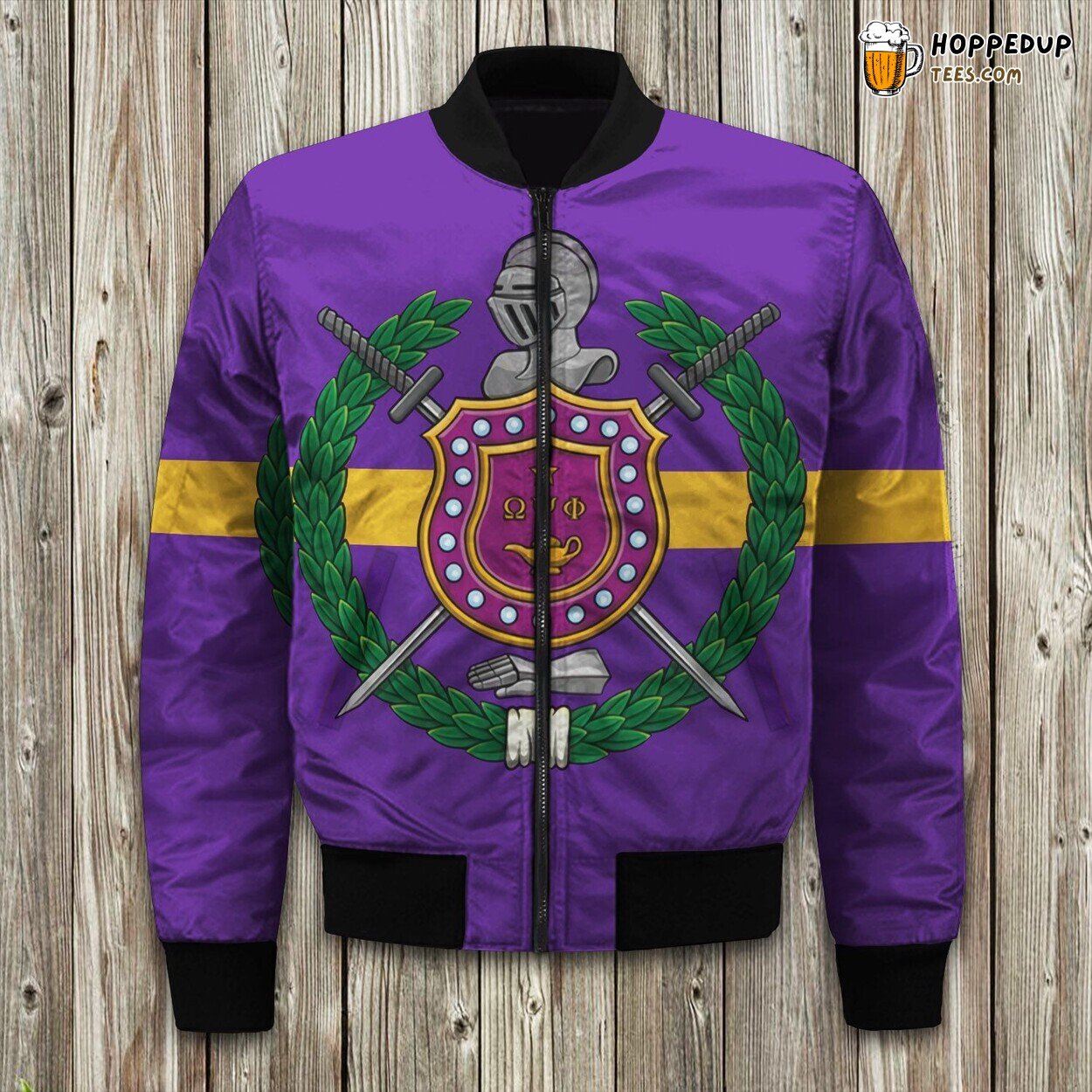 Omega Symbol African Winter Bomber Jacket Tailored Exclusive Precision