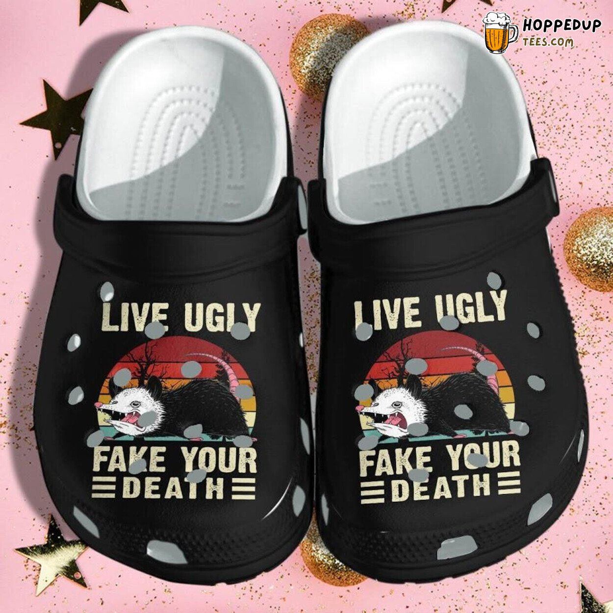 Opossum Funny Live Ugly Themed Vintage Shoes Gifts Comfortable for Men