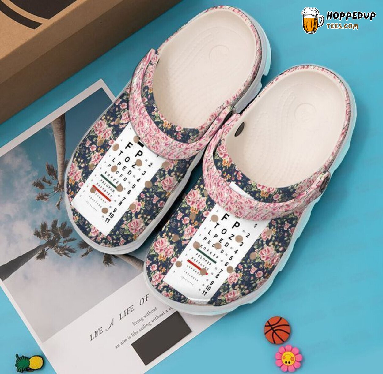 Optometrist Optometry Chart Classic Comfortable Stylish Clog Shoes
