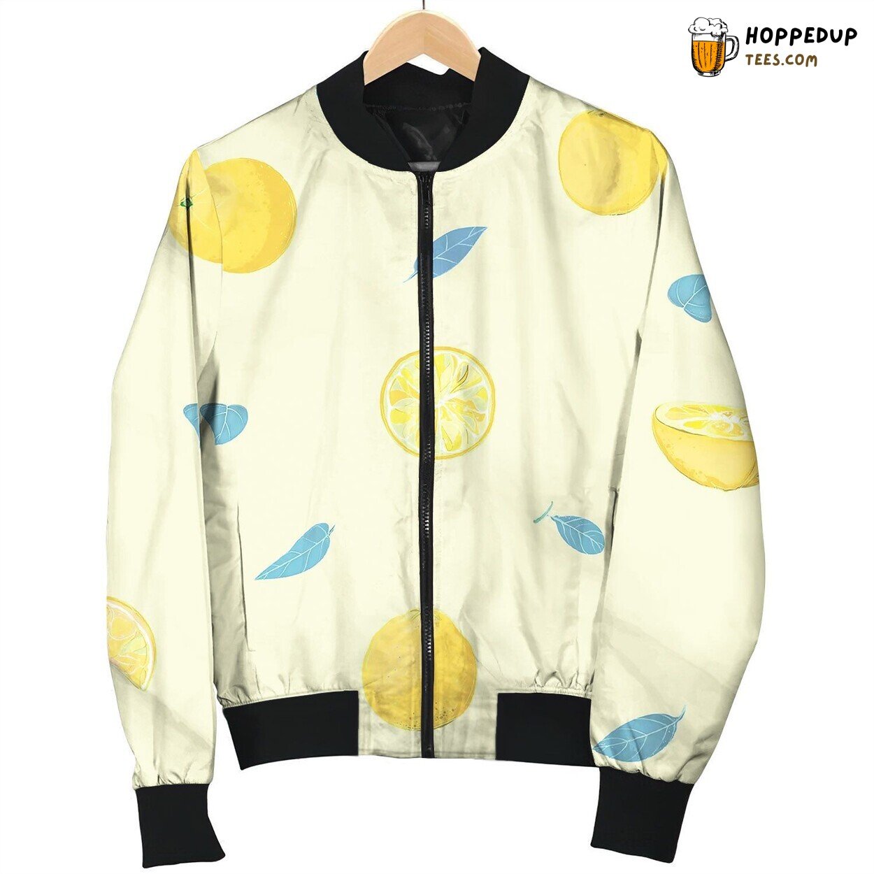 Oranges Or Lemons Seamless Botanical Bomber Jacket