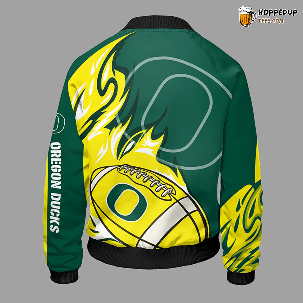 Oregon Ducks Classic Green NCAA Bomber Jacket Design