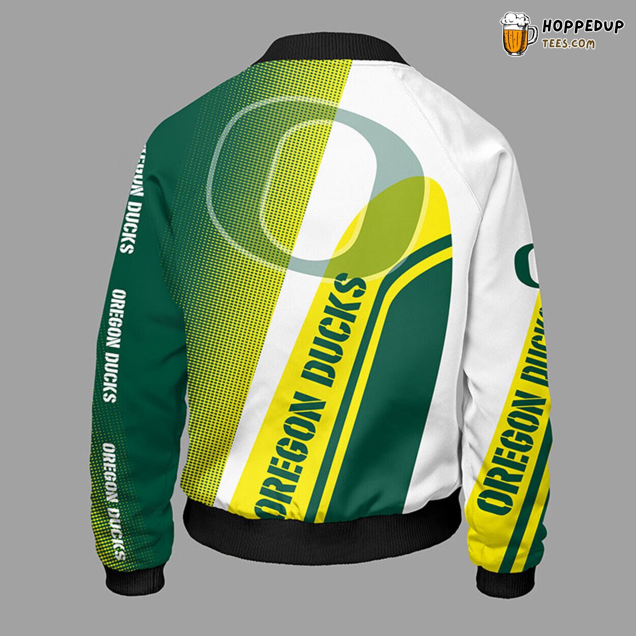 Oregon Ducks NCAA Premium Green Unisex Bomber Jacket Design