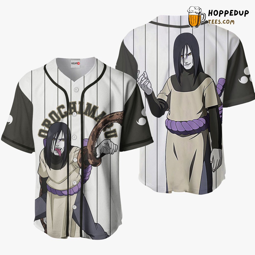 Orochimaru Unique Design Anime Baseball Jersey Distinctive Collection Style Orochimaru Unique Design Anime Baseball Jersey Distinctive Collection Style