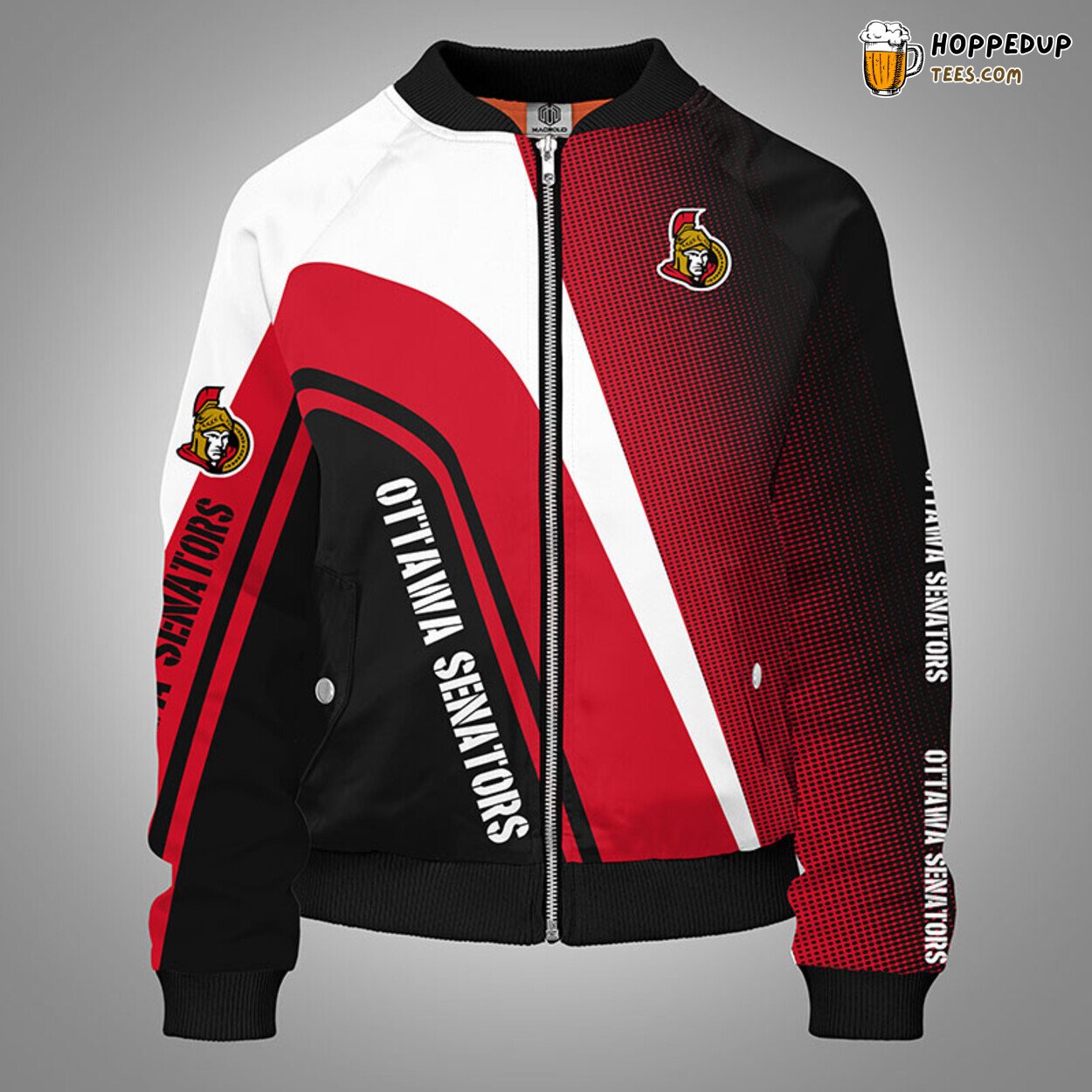 Ottawa Senators NHL Distinct Red Bomber Jacket Stylish Unique Look