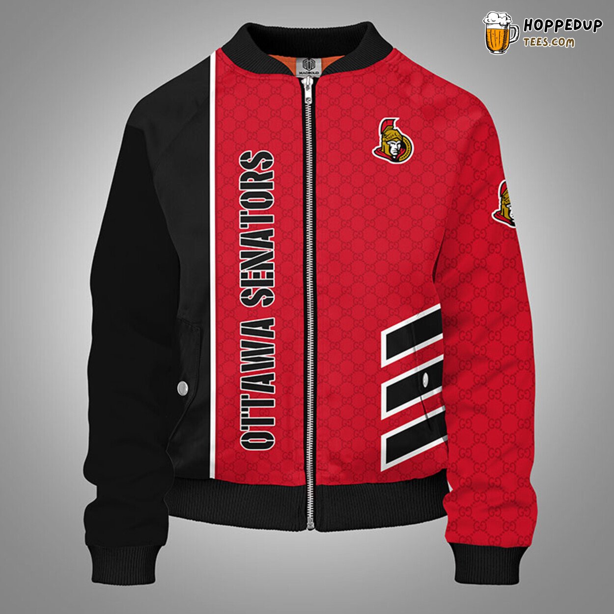 Ottawa Senators NHL Distinct Red Bomber Jacket Unique Stylish Theme