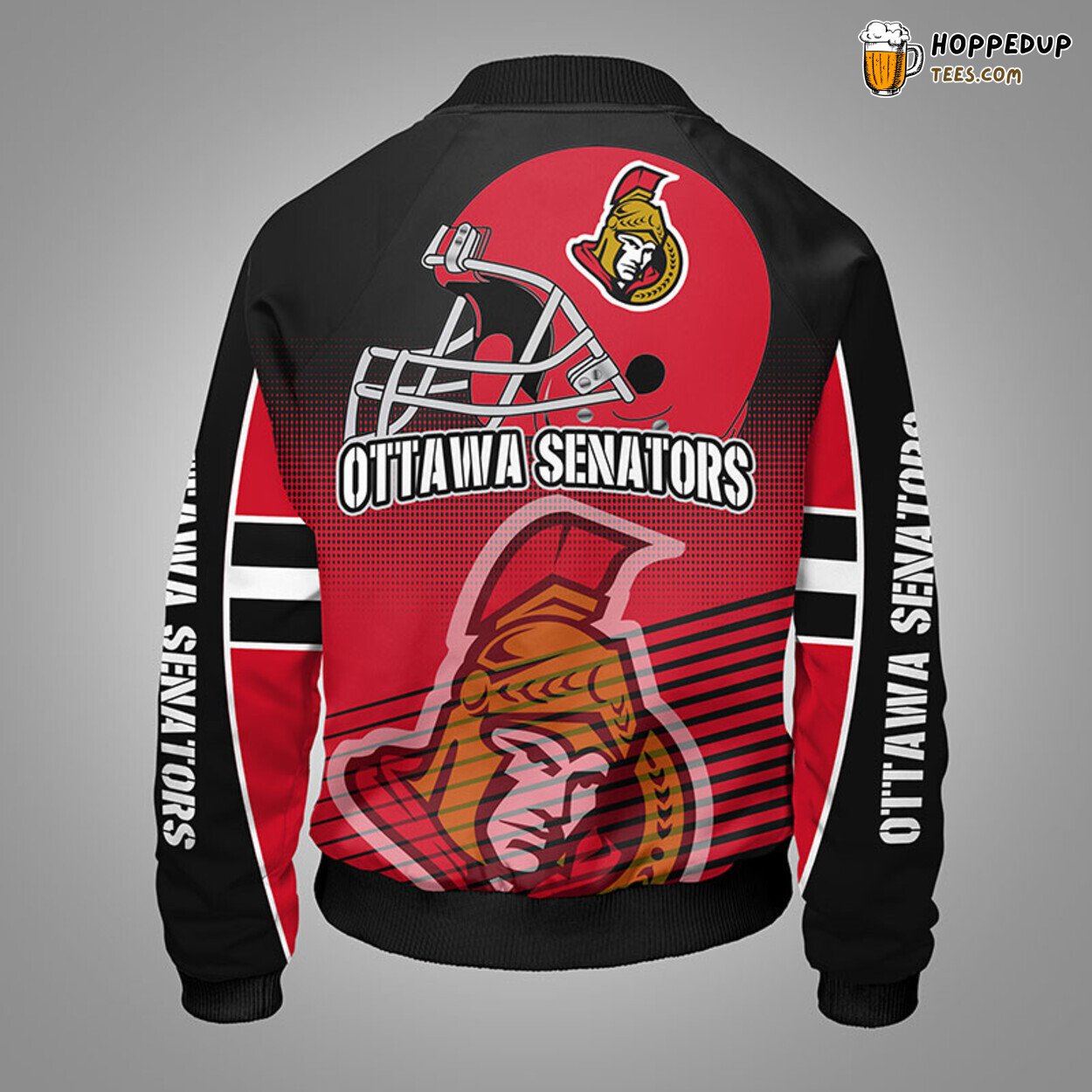 Ottawa Senators NHL Red Unisex Bomber Jacket Stylish Distinctive Look