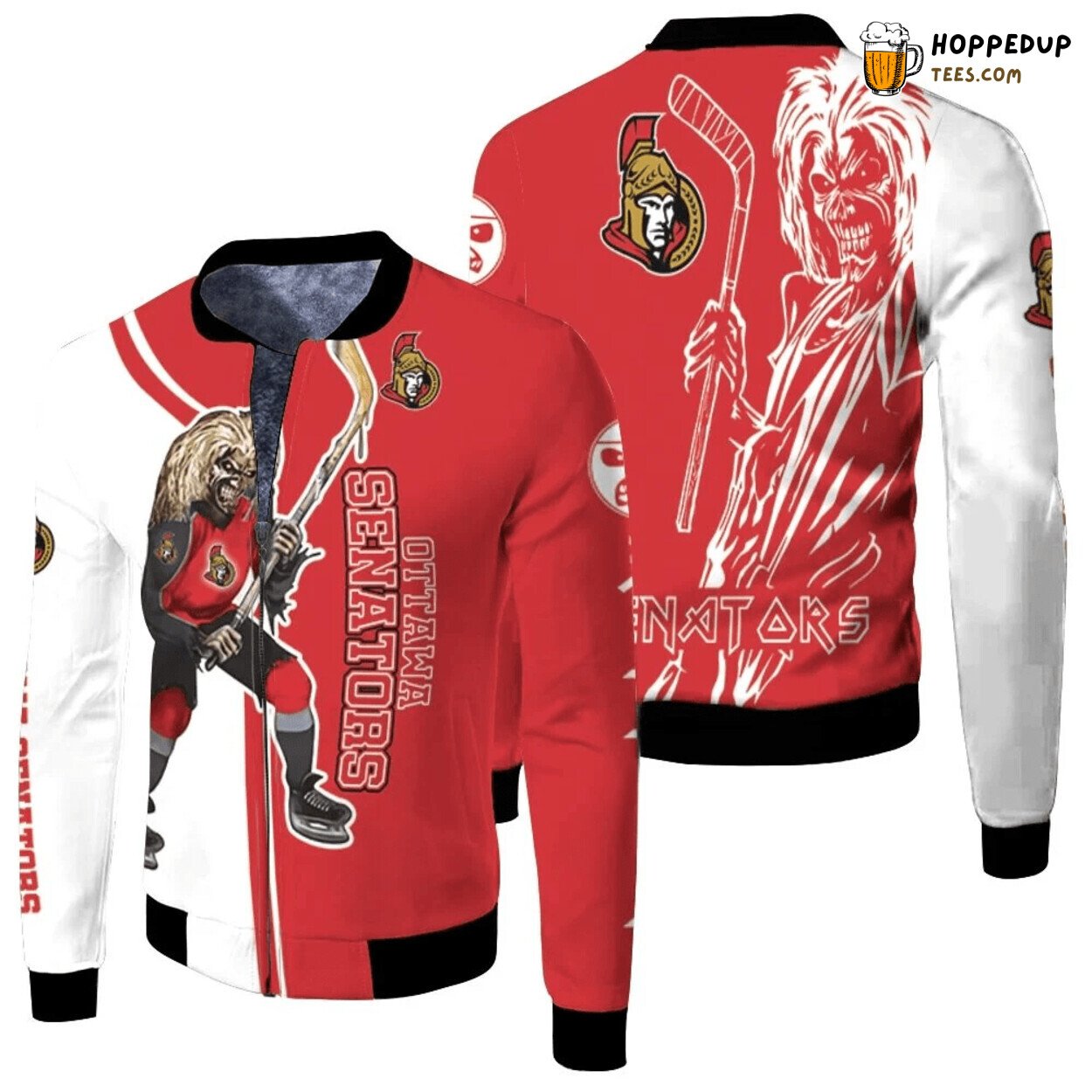 Ottawa Senators NHL Zombie Enthusiast Bomber Jacket Edition
