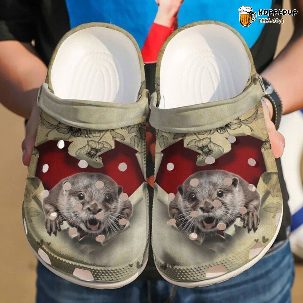 Otter They Steal My Heart Classic Comfortable Unique Clogs Shoes