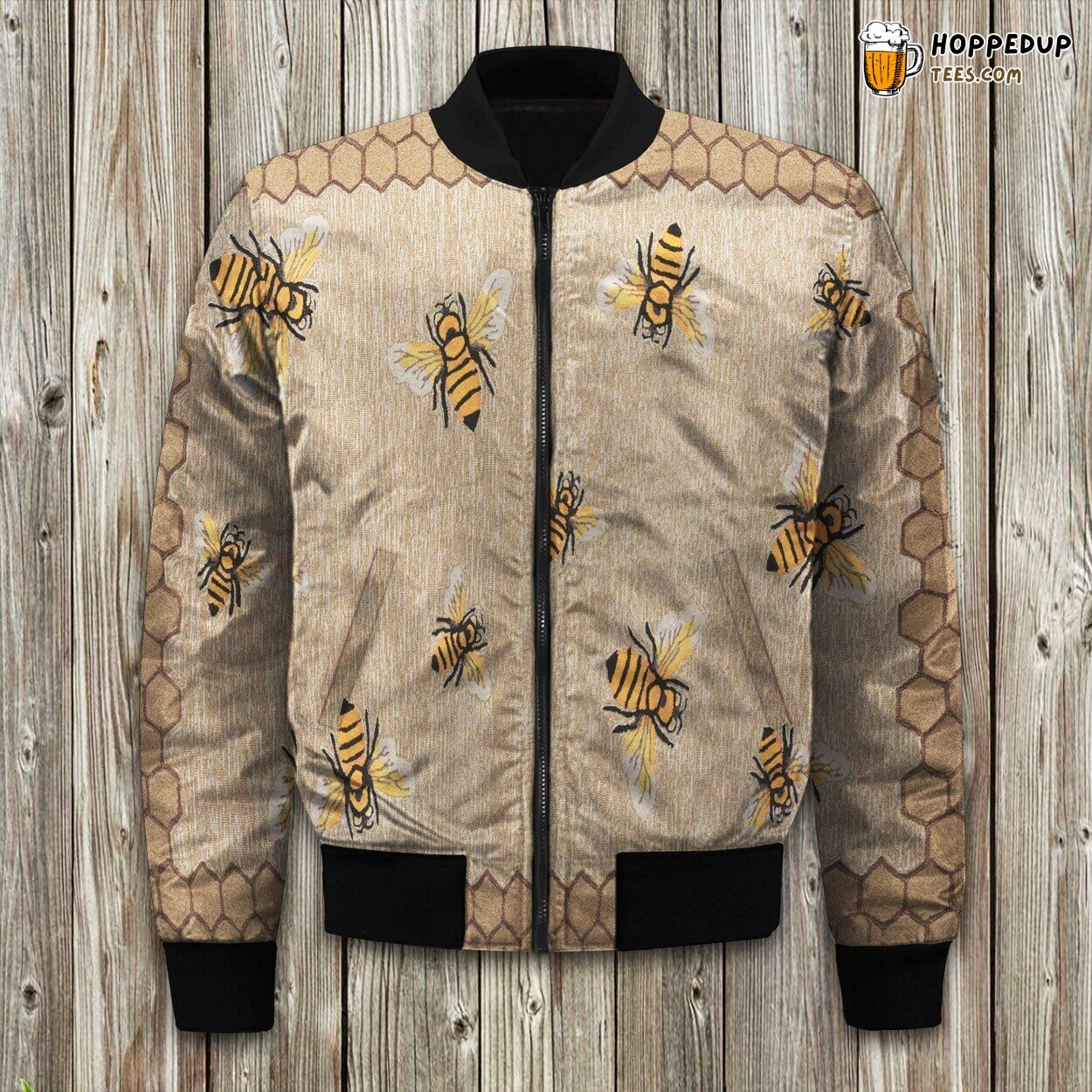 Outdoor Adventure Bee Winter Bomber Jacket Durable Stylish Design