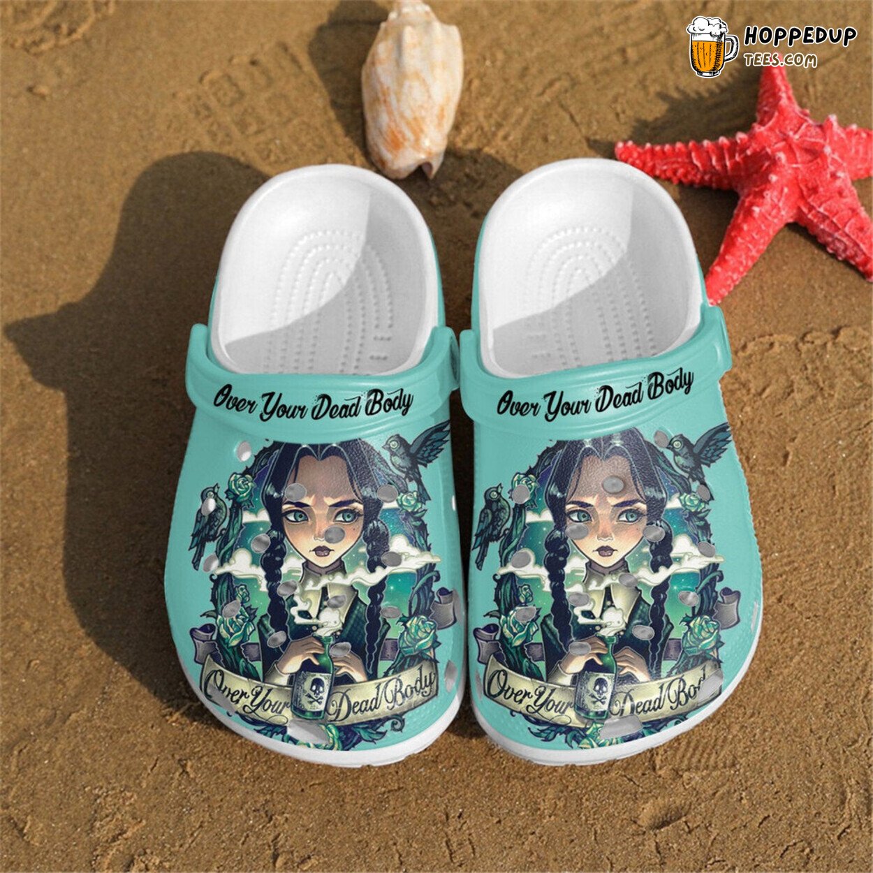 Over Your Dead Body Fan Classic Water Resistant Rubber Clogs Shoes