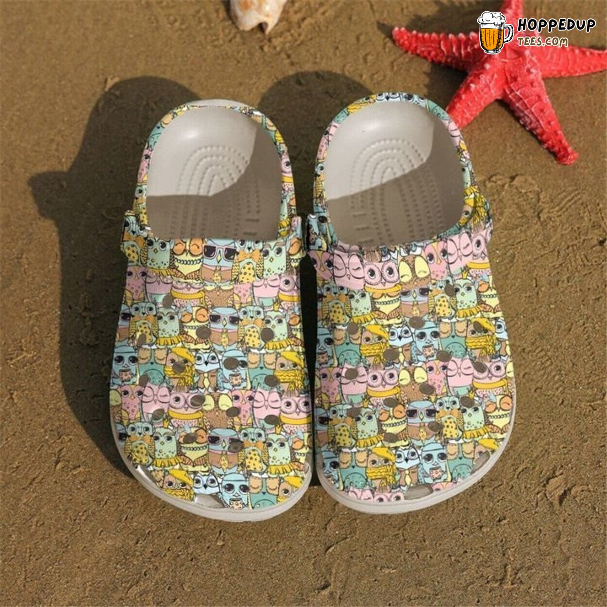 Owl Cute Owls Pattern Classic Comfortable Unique Stylish Design Clogs