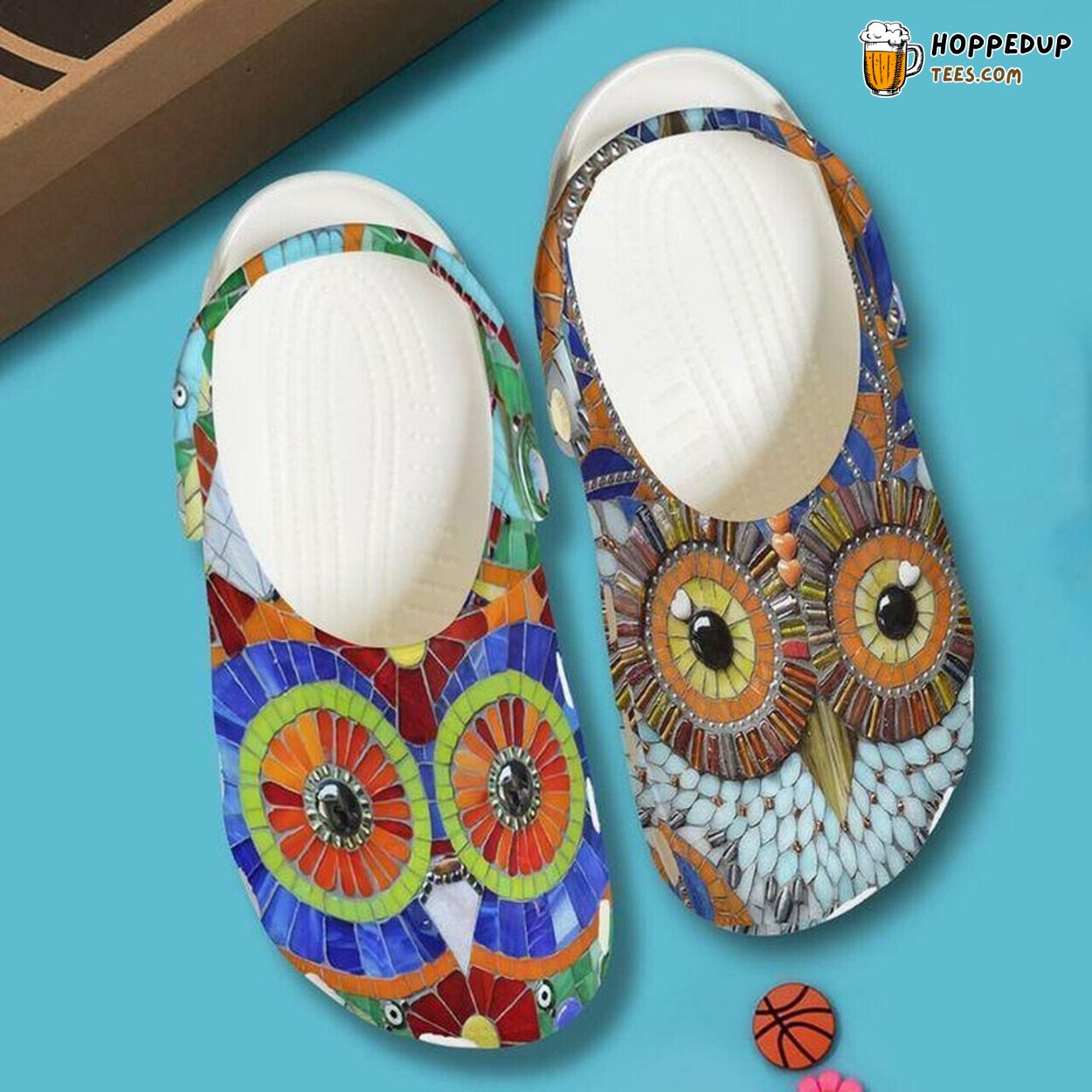Owl Glass Personalized Themed Rubber Clog Shoes Comfy Footwear for Bird Fans
