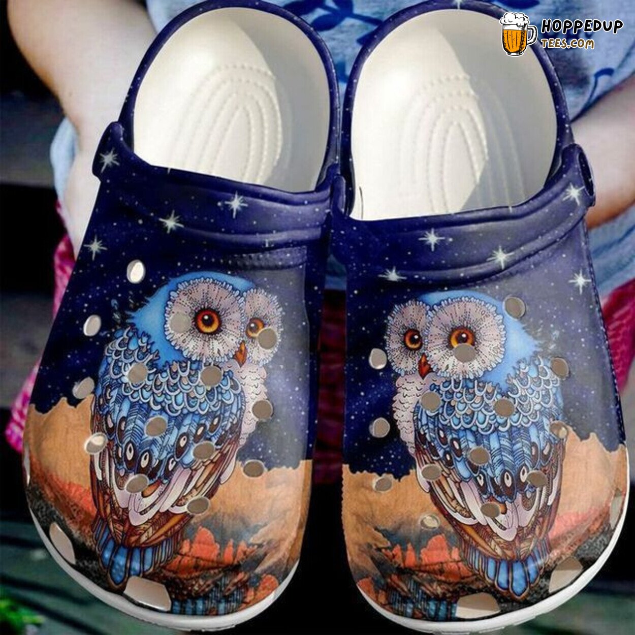 Owl Night 102 Lover Gift Comfy Rubber Themed Clog Shoes