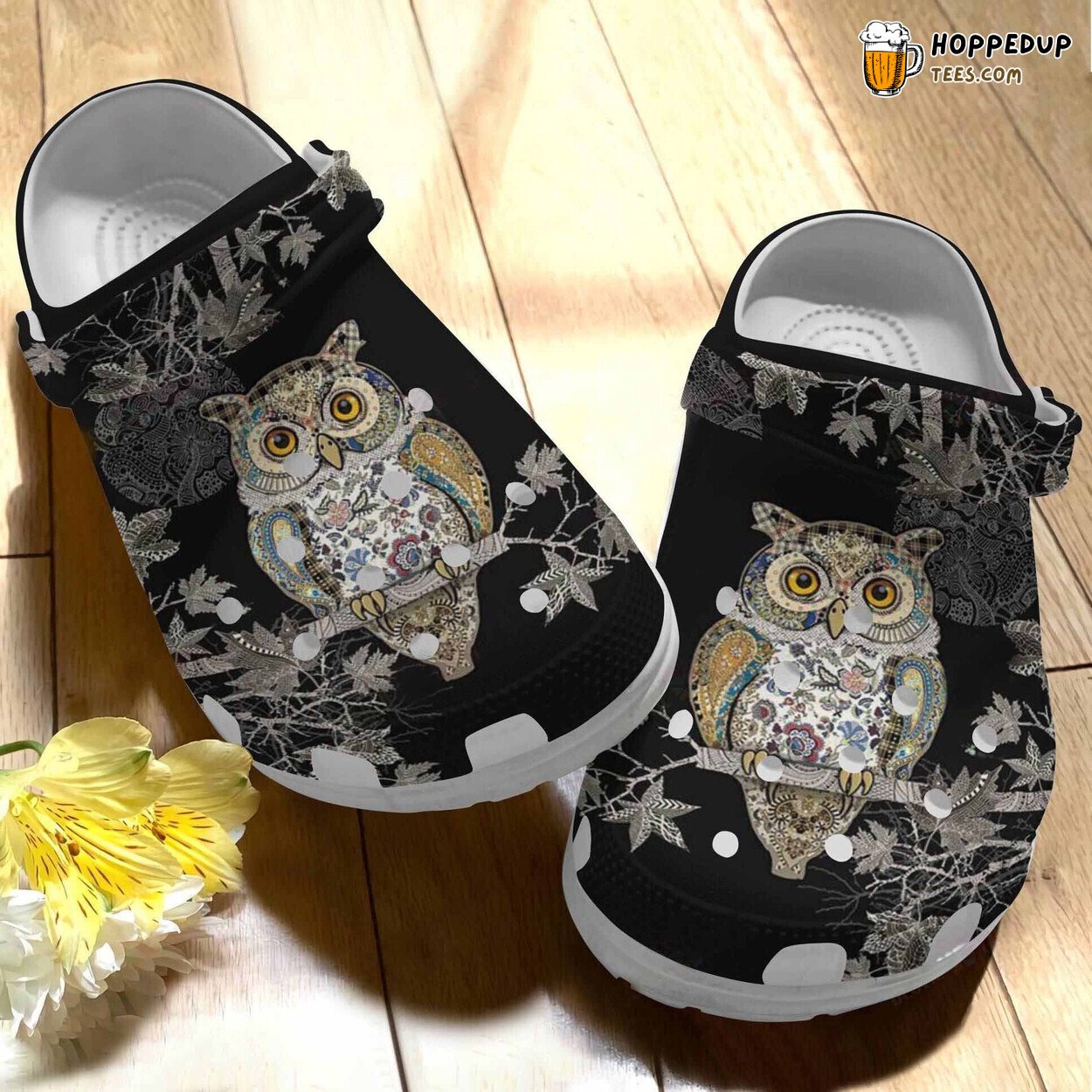 Owl Tree Birthday Thanksgiving Christmas Gift Comfortable Unique Clogs