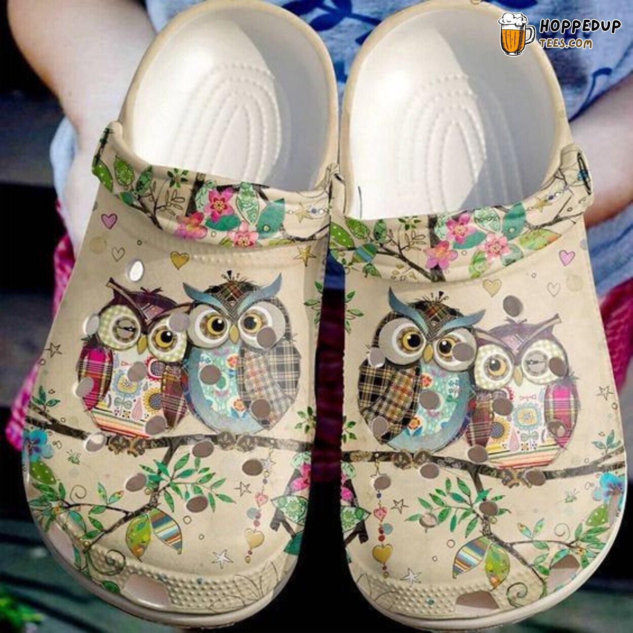 Owls Animal Themed Comfortable Unique Stylish Design Rubber Clog Shoes