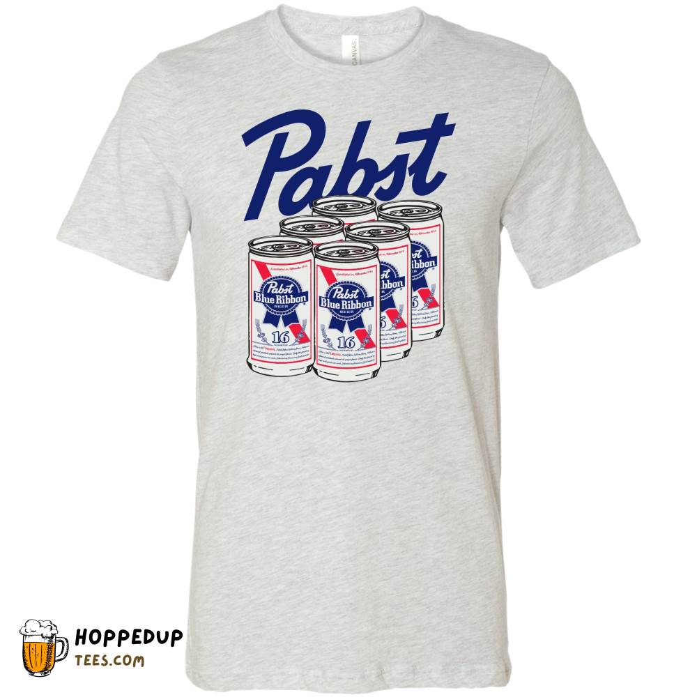 Pabst Beer Six Pack Ash T-Shirt HU