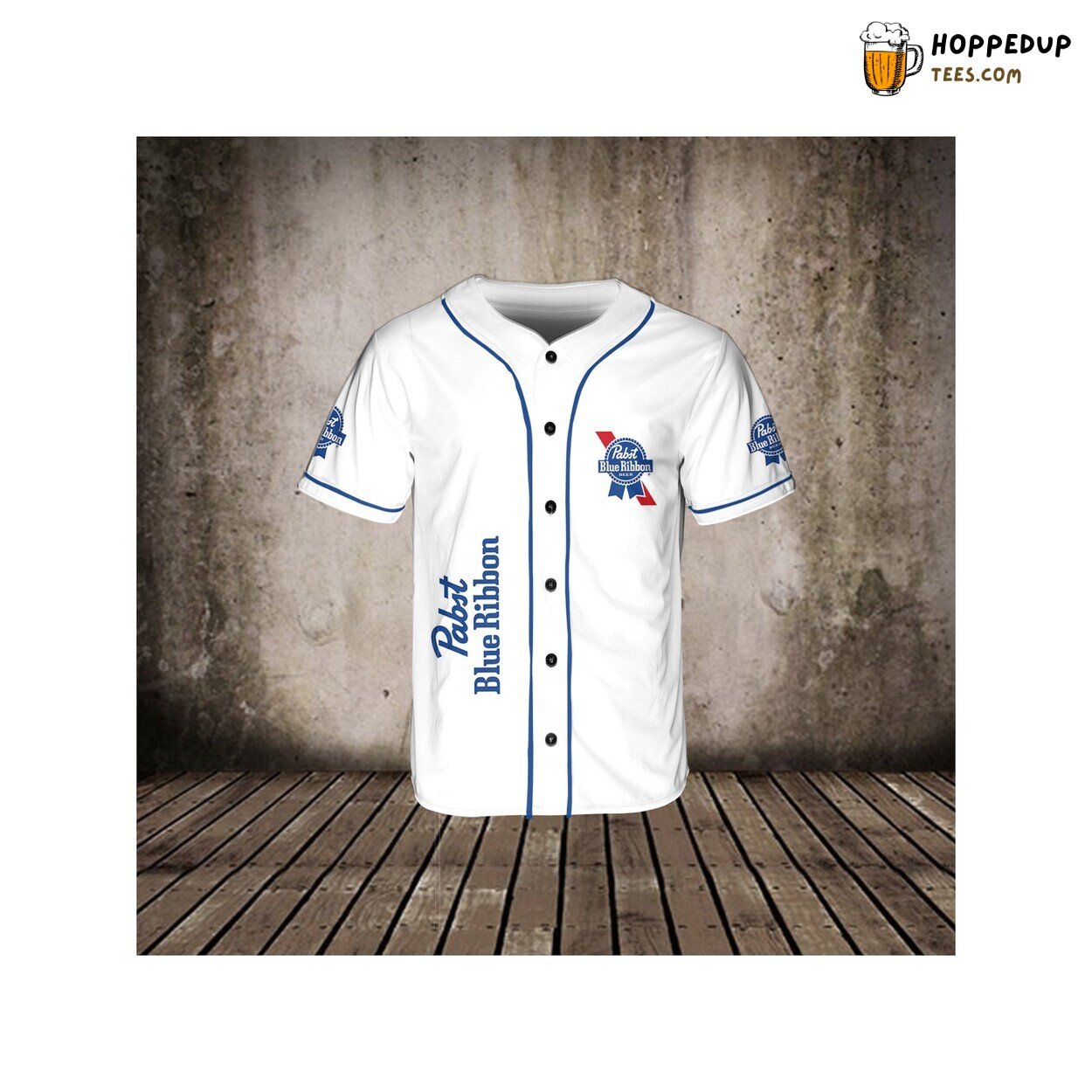 Pabst Blue Ribbon Baseball Jersey Beer Vodka Lovers Perfect Shirt Design
