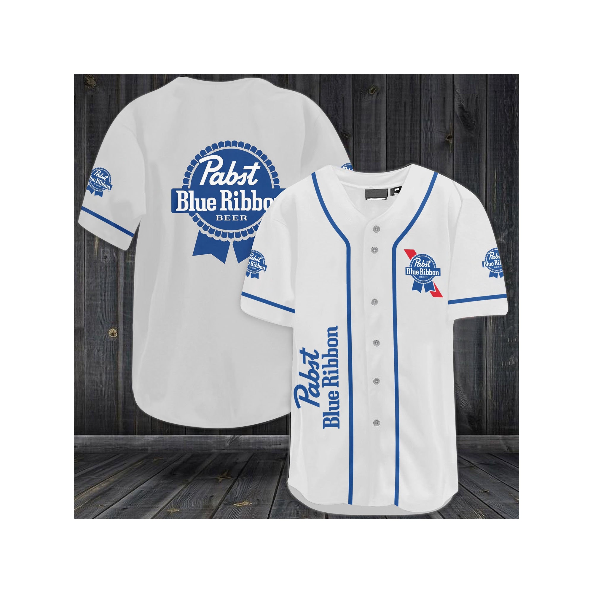 Pabst Blue Ribbon Baseball Jersey for Beer Lovers HU