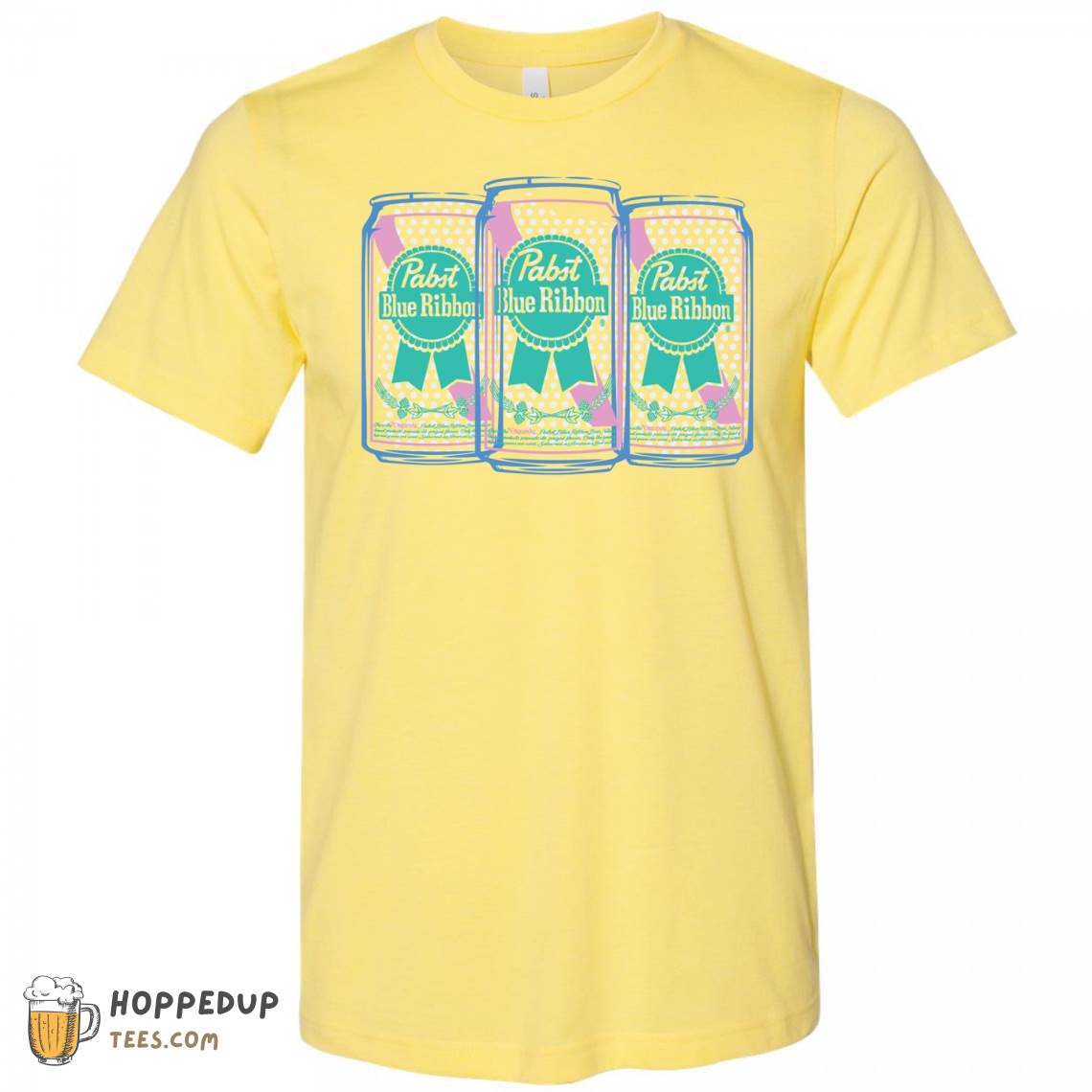 Pabst Blue Ribbon Beer Cans Design T-Shirt