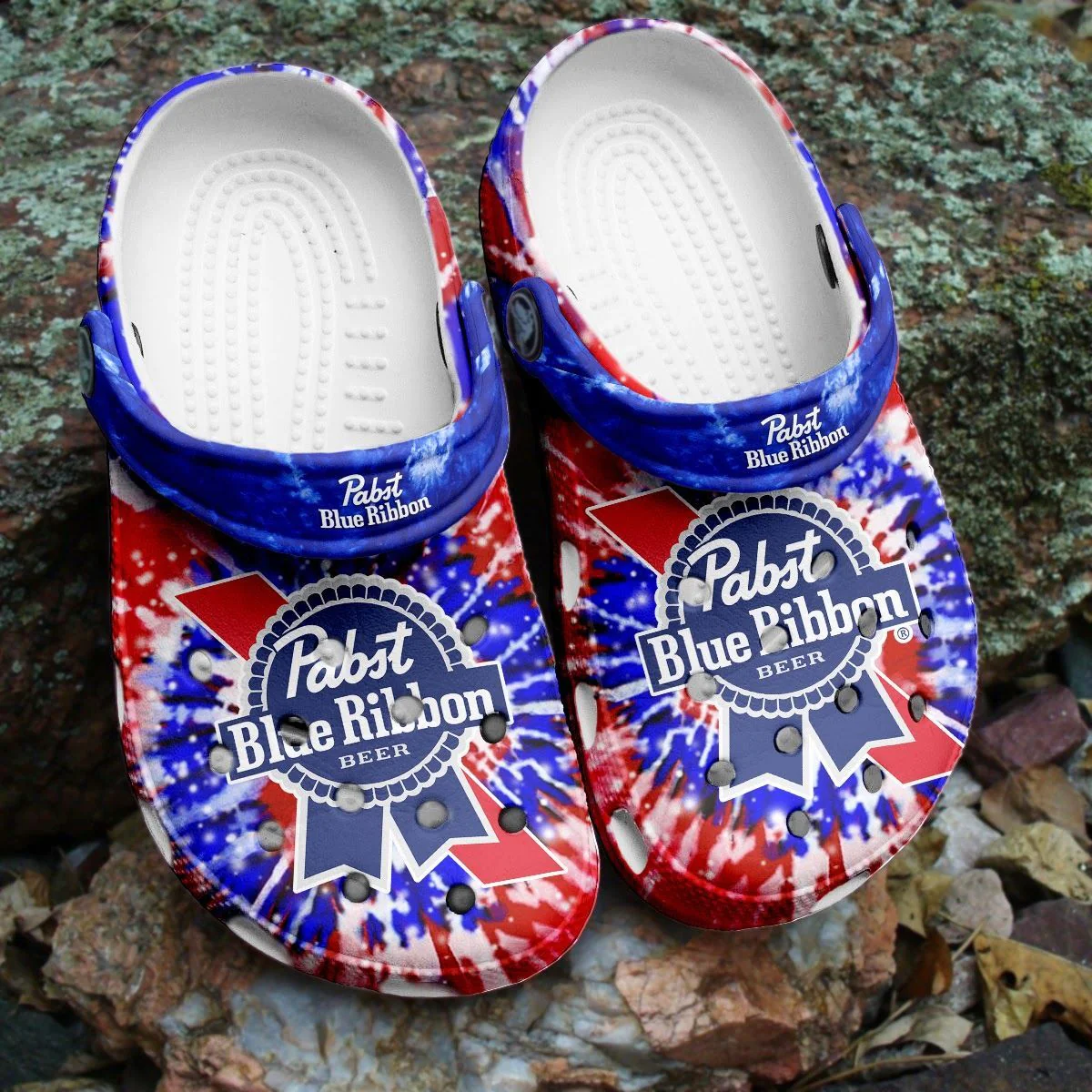 Pabst Blue Ribbon Beer Comfort Crocband Clogs HU