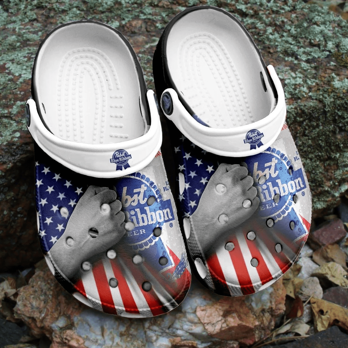 Pabst Blue Ribbon Beer Comfortable Clog Shoes HU