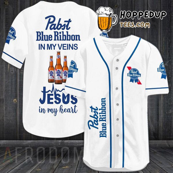 Pabst Blue Ribbon Bloodline Baseball Jersey Distinctive Design Edition