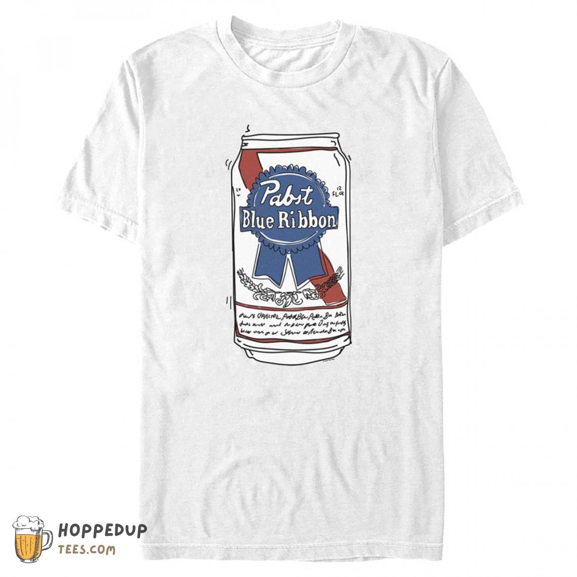 Pabst Blue Ribbon Doodle Can T-Shirt
