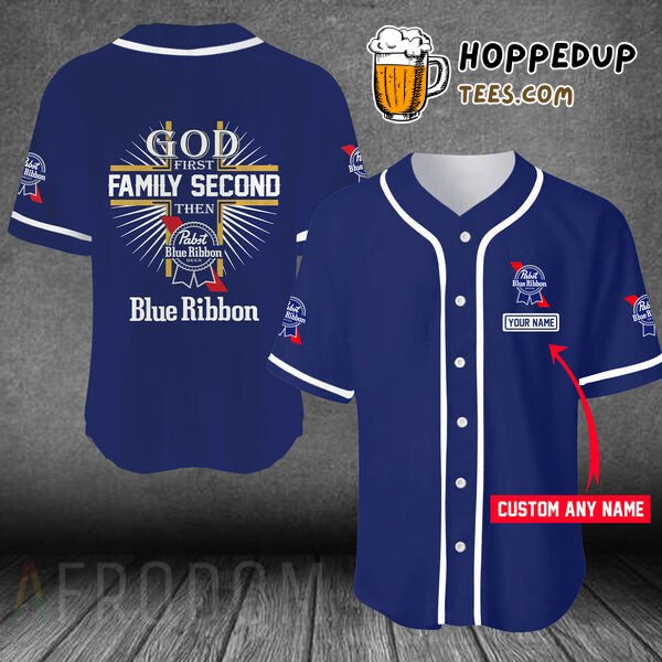Pabst Blue Ribbon Easter Sunday Theme Baseball Jersey Personalized Look
