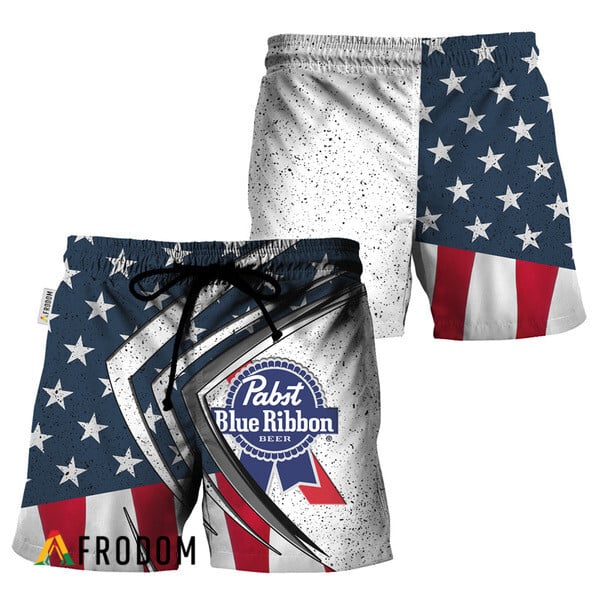 Pabst Blue Ribbon Esports Hawaiian Shorts On Fourth Of July HU