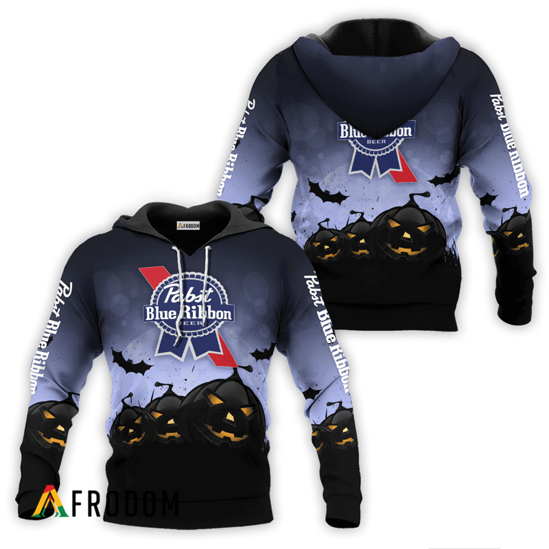 Pabst Blue Ribbon Halloween Night Pumpkin Hoodie HU