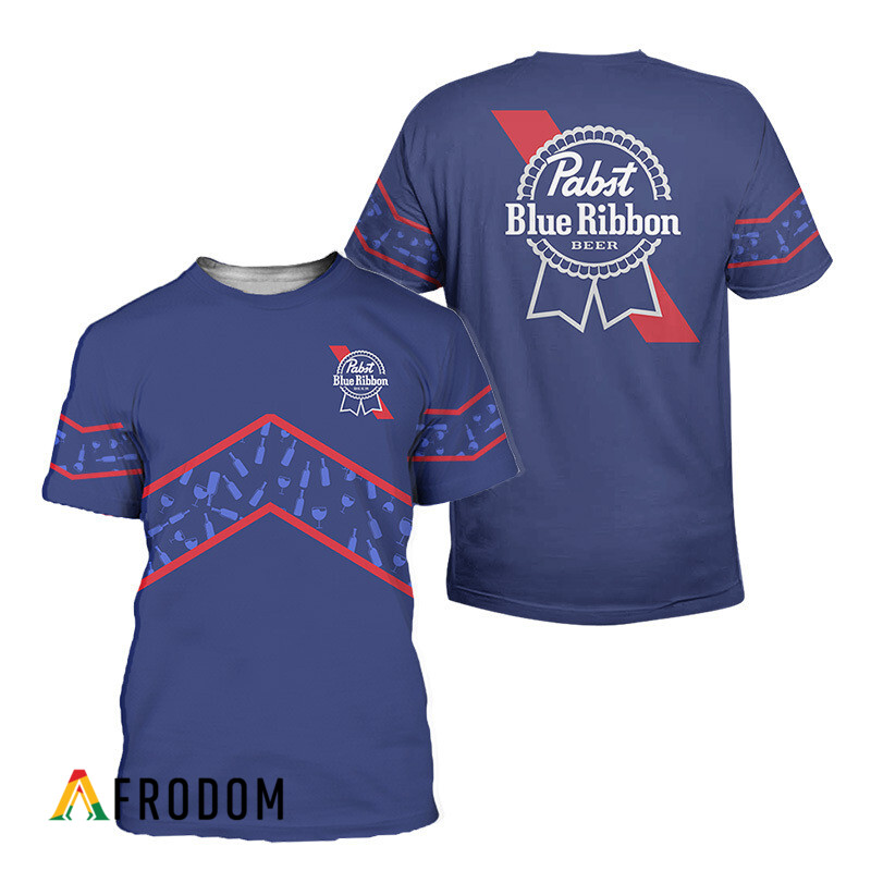Pabst Blue Ribbon Wine Custom T-Shirt HU