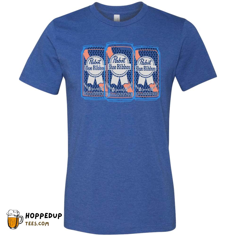 Pabst Pop Art Beer Cans Frank Yellow Tee HU