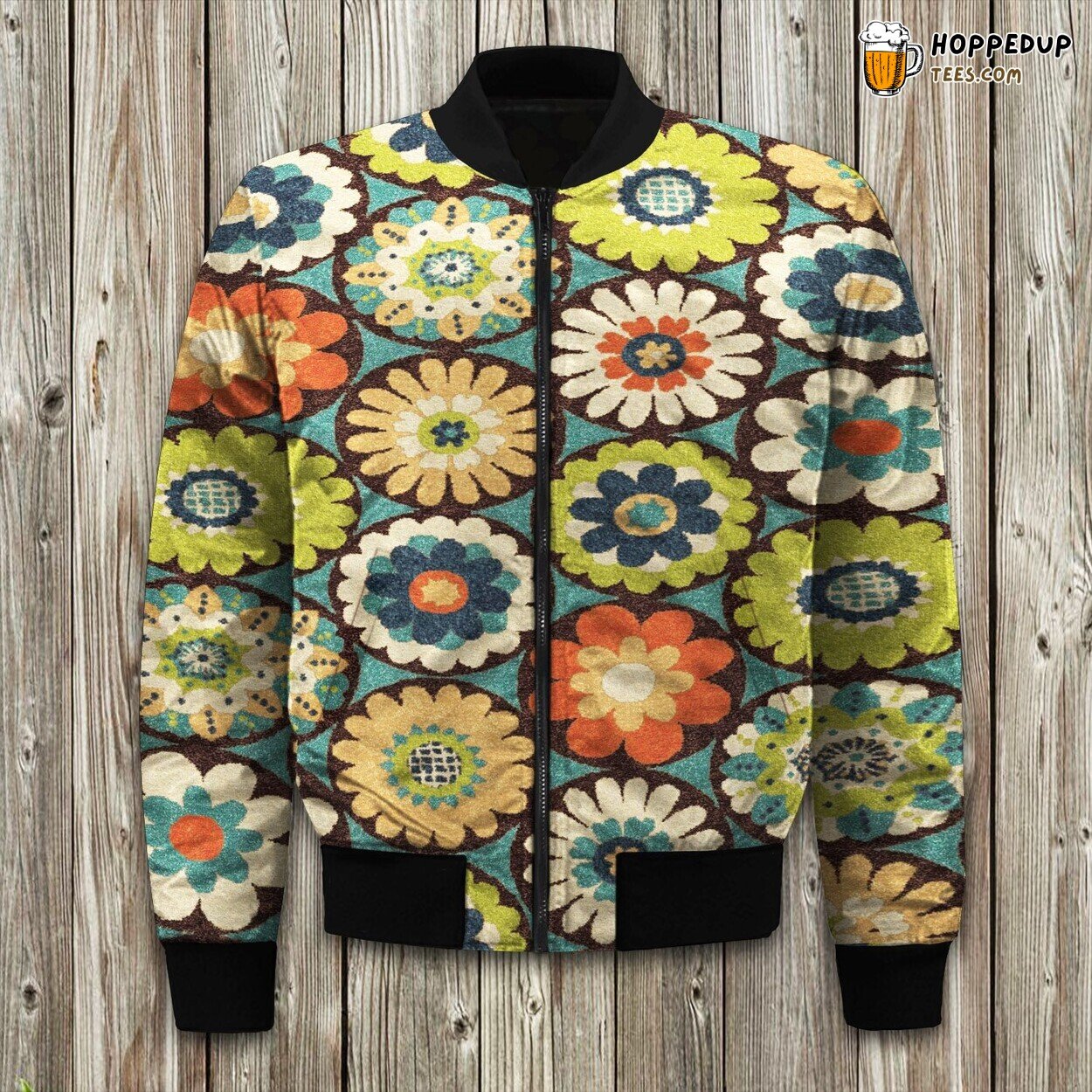 Pacheco Unique Pattern Winter Bomber Jacket Distinct Style Statement