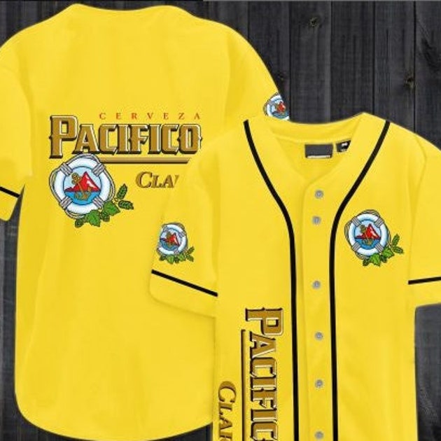 Pacifico Clara Beer Themed Baseball Jersey HU