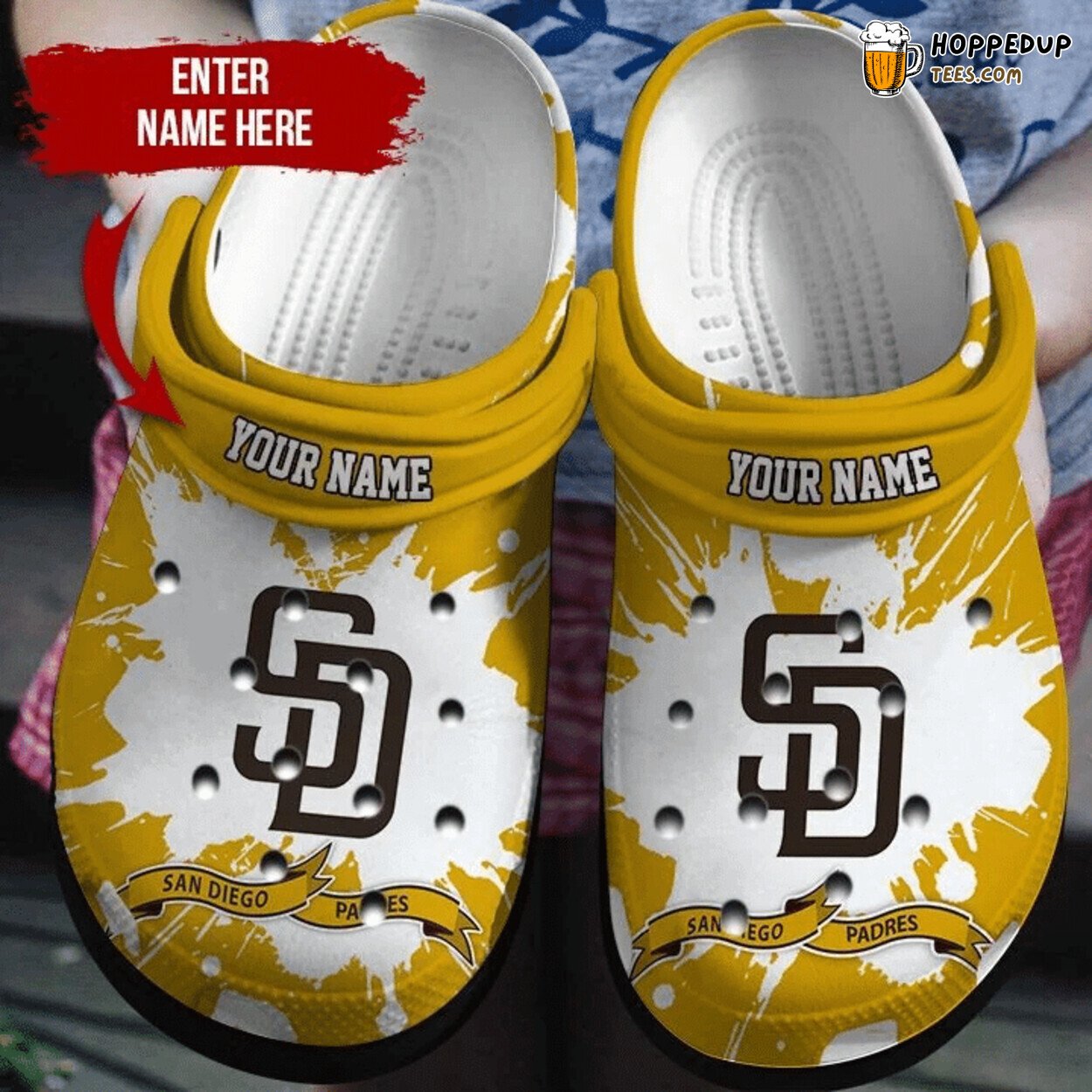 Padres Personalized Clog Shoescrocband Unisex Fashion Style Shoes