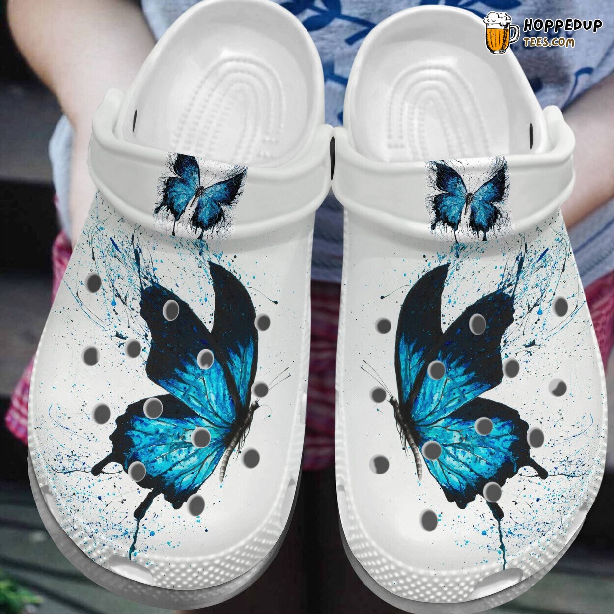 Painting Butterfly Outdoor Shoes Birthday Gifts Butterflies Theme Design